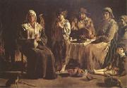 Louis Le Nain Peasant Family in an Interior (mk05) china oil painting reproduction